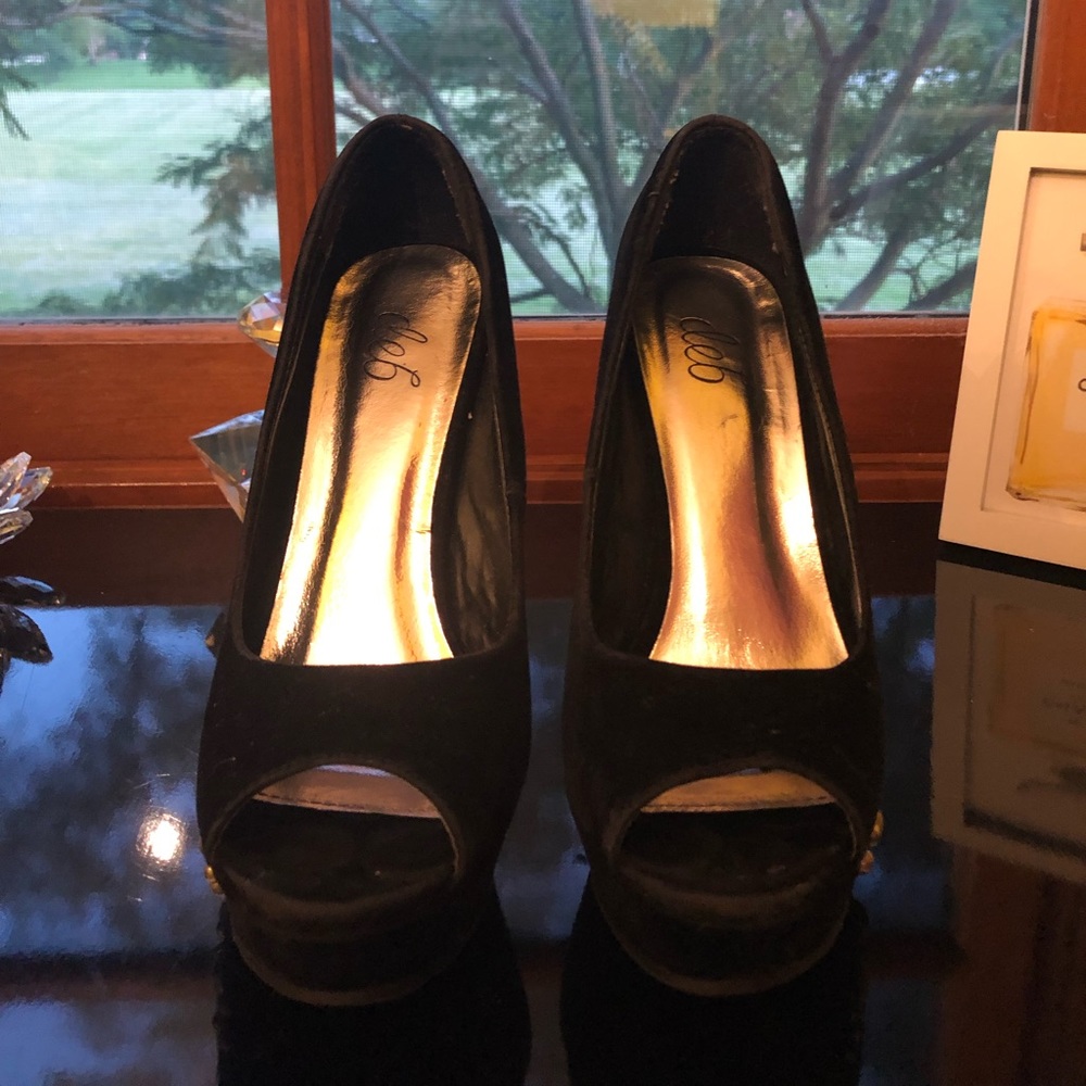 Platform Rhinestone wedges - Picture 4 of 4